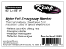 Kemp USA Mylar Foil Emergency Thermal Blanket