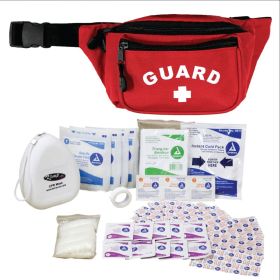 Kemp USA Hip Pack with First Aid Supply Pack, (Option: Red)