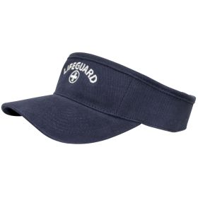 Kemp USA Lifeguard Visor, (Size/Color: Red Logo, Navy, Option: White Embroide)