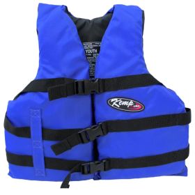 Kemp USA Life Jacket, (Option: Blue & Black, Youth)